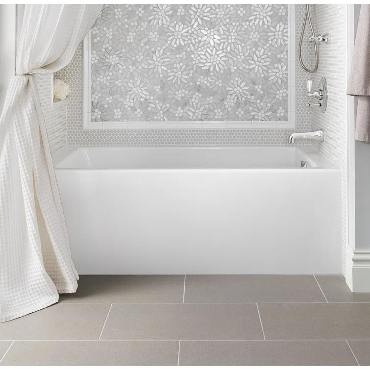 Hydro Systems Sydney 60'' x 32'' Alcove / Tile In Soaking Acrylic Bathtub SYD6032ATO-BIS-LH-WOV.WHI