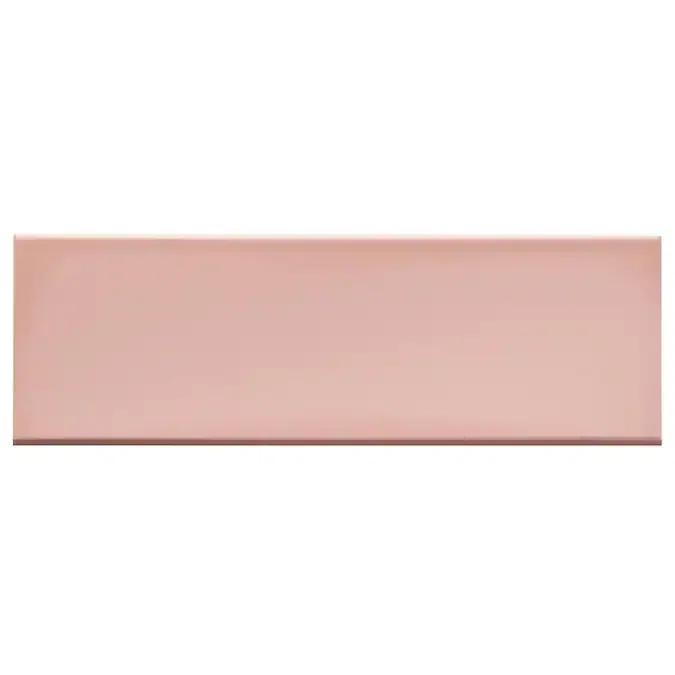 Bond Tile Remington 3.93 in. x 11.81 in. Polished Porcelain Wall Bullnose Tile
