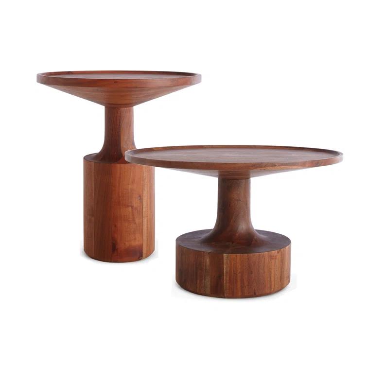 Blu Dot Turn Solid Wood Tray Top End Table