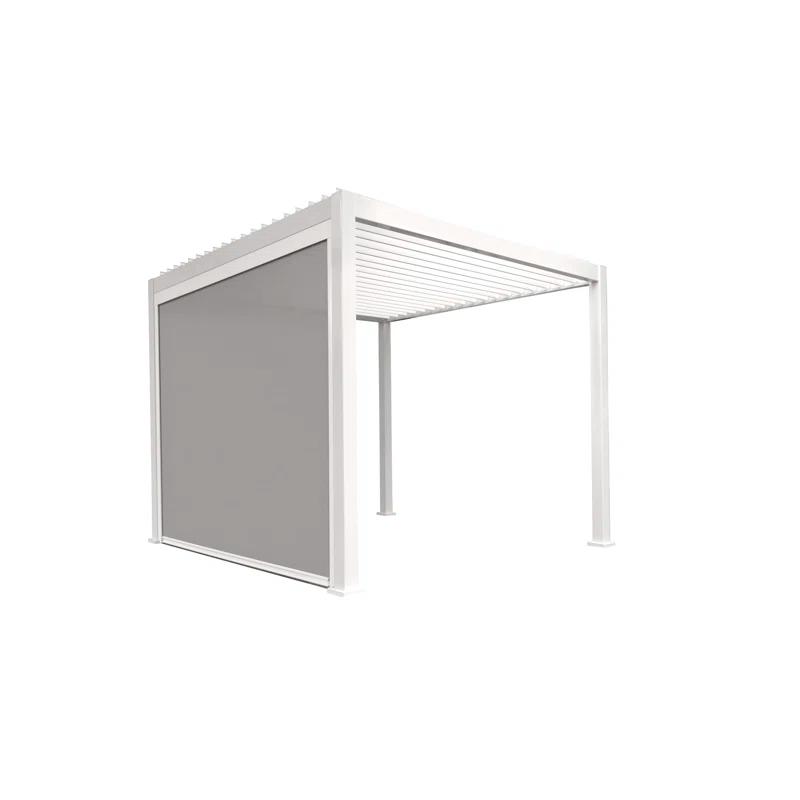 111 Aluminum Pull Down Privacy Screen for Pergola
