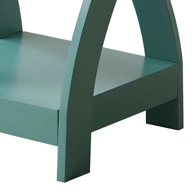 Lark Manor™ Aurianne 3 Tier End Table - Square End Table - Table for Bedroom - End Table with Shelves - Bedside Nightstand - Wooden Table Night Stand - 3 Shelf Small Bookshelf