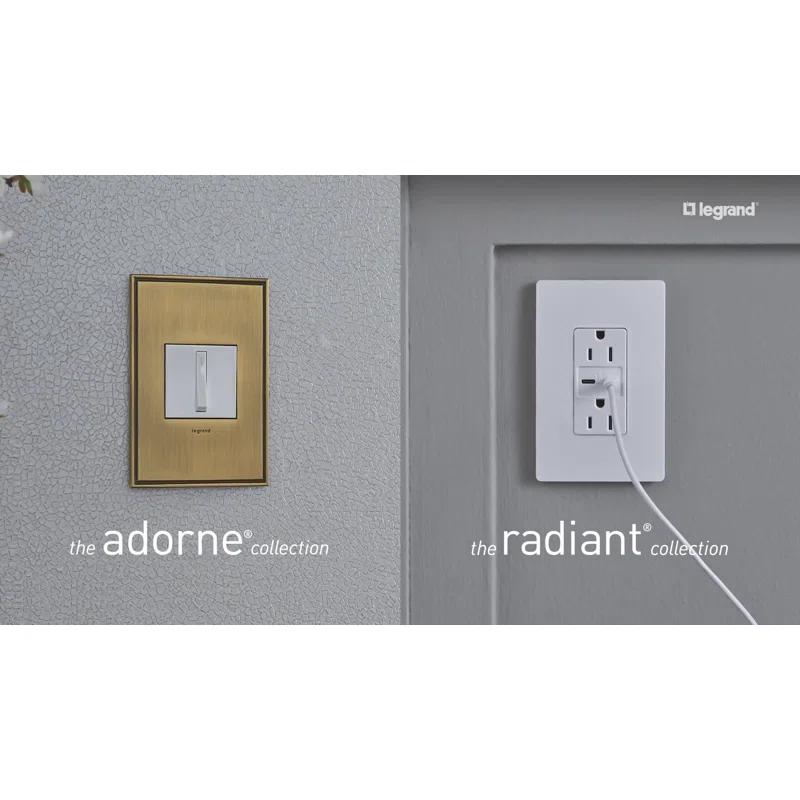Legrand Adorne® 4 - Gang Rocker Wall Plate