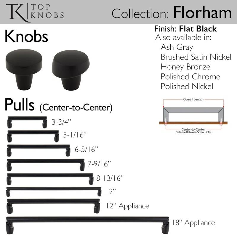 Top Knobs Florham Appliance Pull