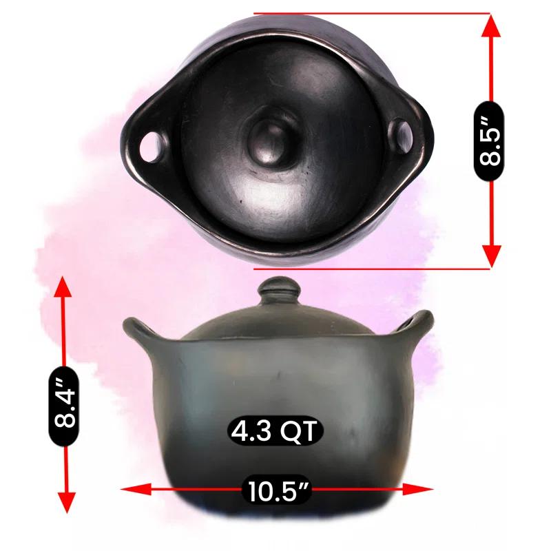 Ancient Cookware 4 Quarts Terracotta Round Dutch Oven