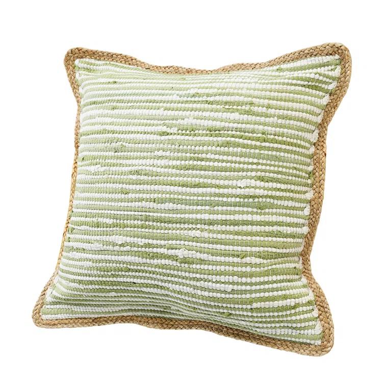 Rajani Home Chindi Handmade Striped Throw Pillow