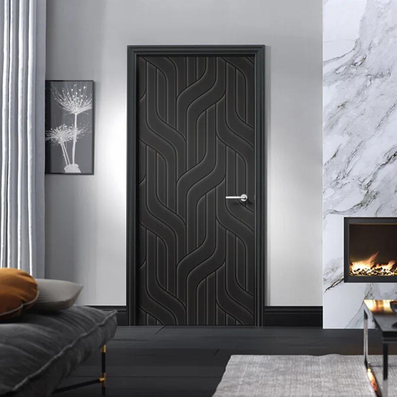 Calhome Hollow Paneled Painted Slab Door