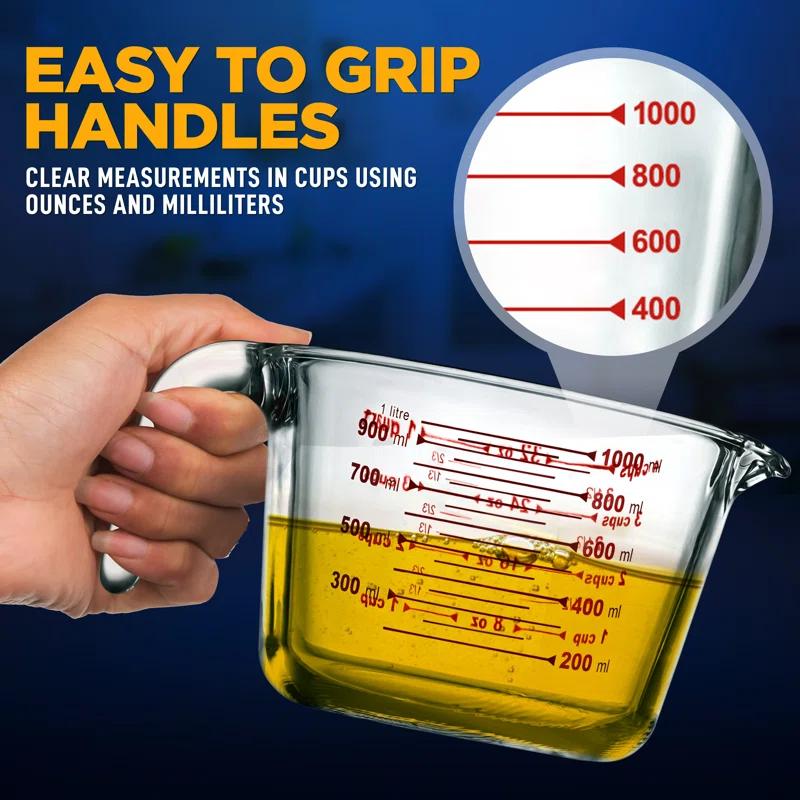 NutriChef NutriChef Glass Measuring Cup