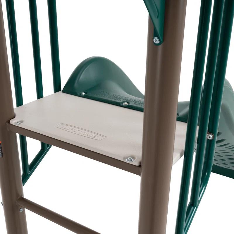 Lifetime Lifetime Powder Coated Steel Swing Set with 4 Swing(s) , 1 Slide(s)