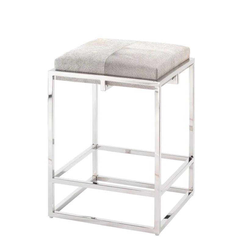 Shelby Upholstered Counter Stool with Metal Frame