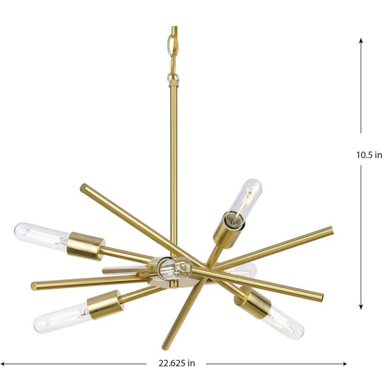 Astra 6 - Light Dimmable Sputnik Sphere Chandelier