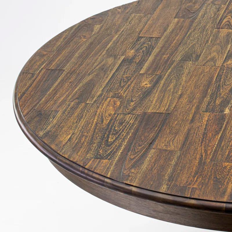 Red Barrel Studio® - Person Solid Wood Solid Wood Top Pedestal Dining Set