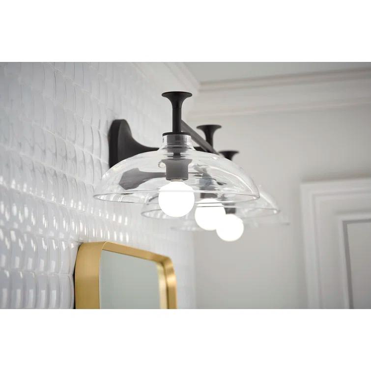 Tone 3 Light Indoor Bathroom Vanity Light Fixture, UL Listed