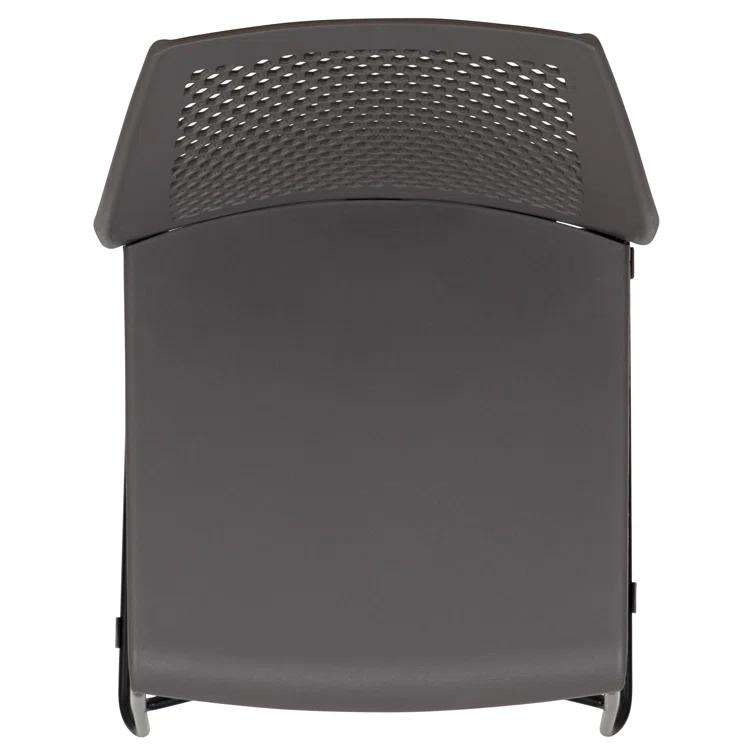 Flash Furniture Antonia 661 lb. Capacity Stack Chair with Air-Vent Back and Powder Coated Sled Base