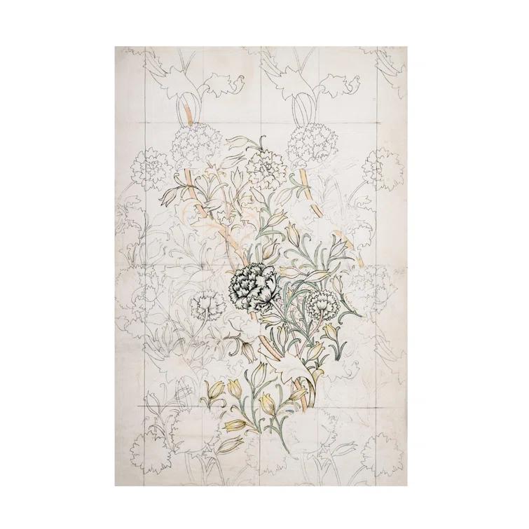 Trademark Fine Art " Wm Morris Floral Pattern Studies V " by William Morris