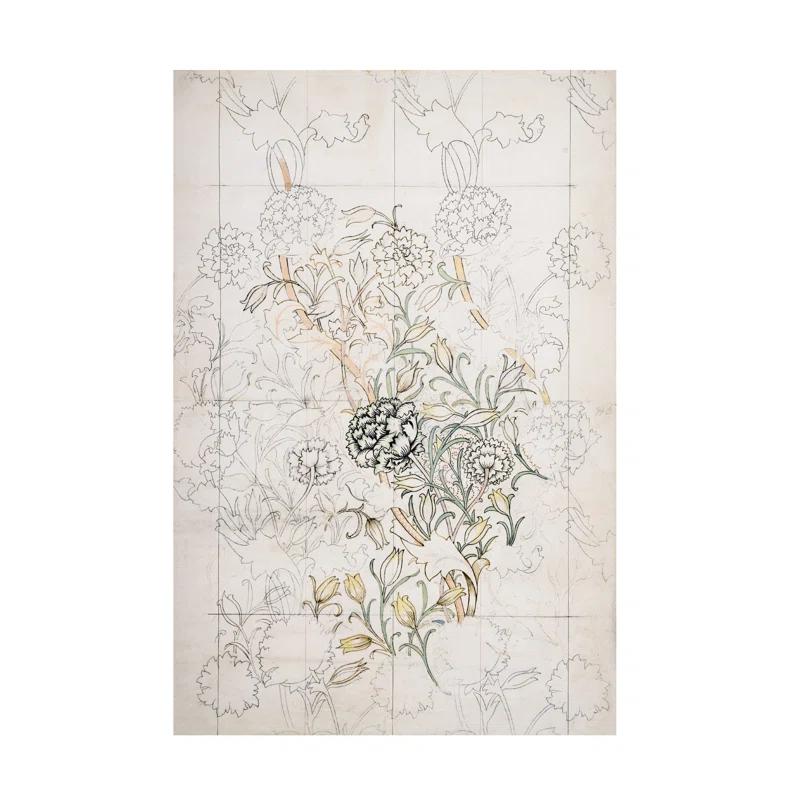 Trademark Fine Art " Wm Morris Floral Pattern Studies V " by William Morris