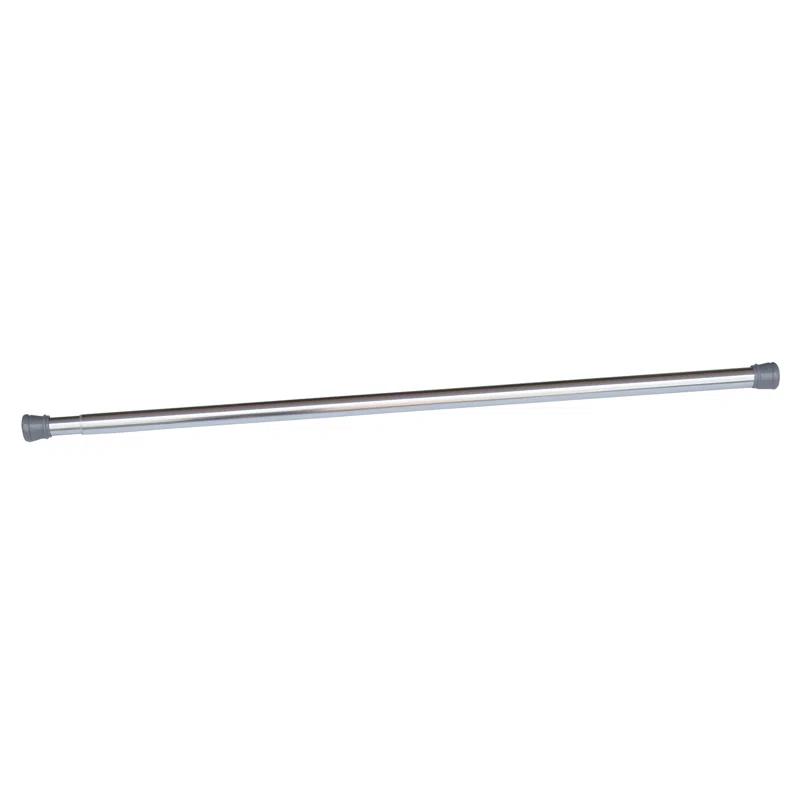 Design House Classic Adjustable Straight Tension Shower Curtain Rod for Bathroom