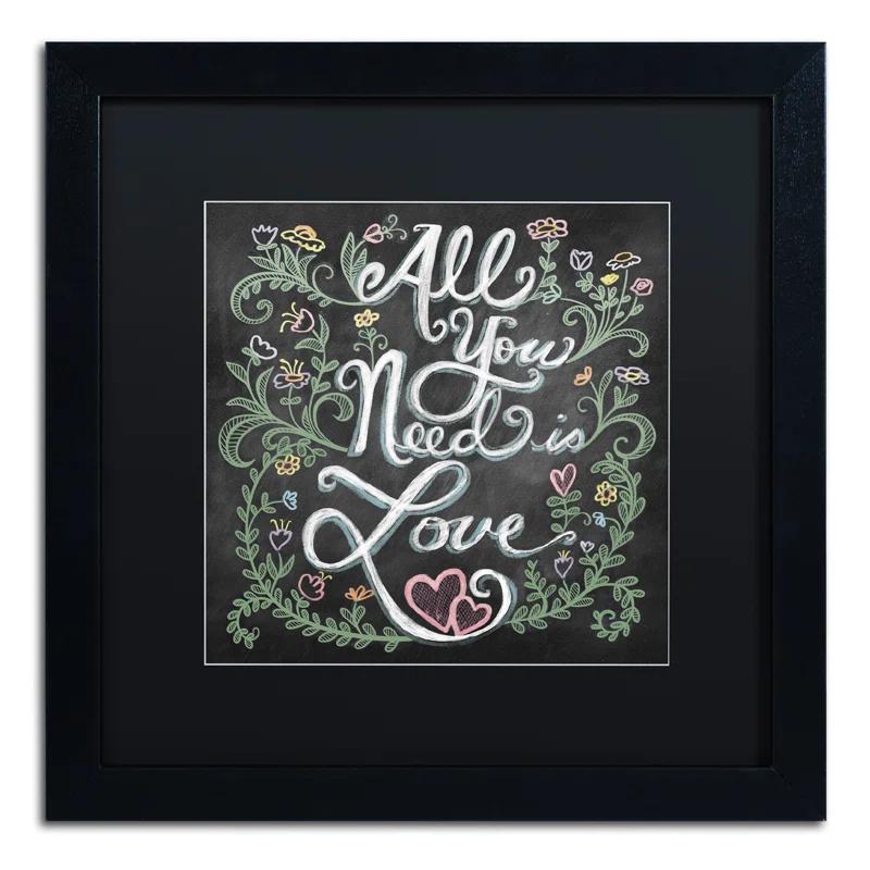 Trademark Fine Art Elizabeth Caldwell " All You Need Is Love " by Elizabeth Caldwell