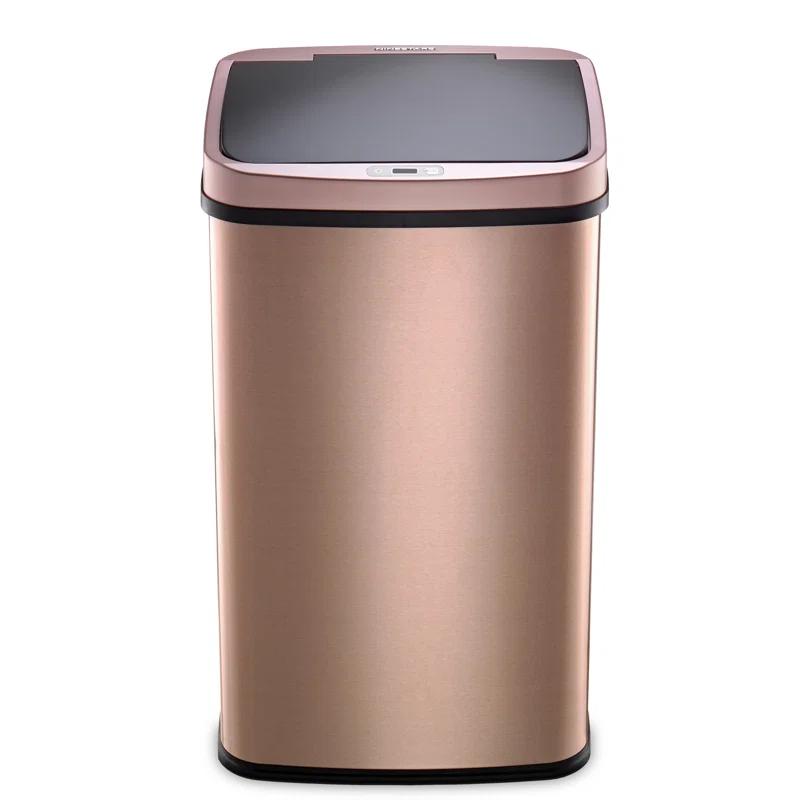 NineStars Nine Stars 13.2 Gallon Stainless Steel Motion Sensor Trash Can