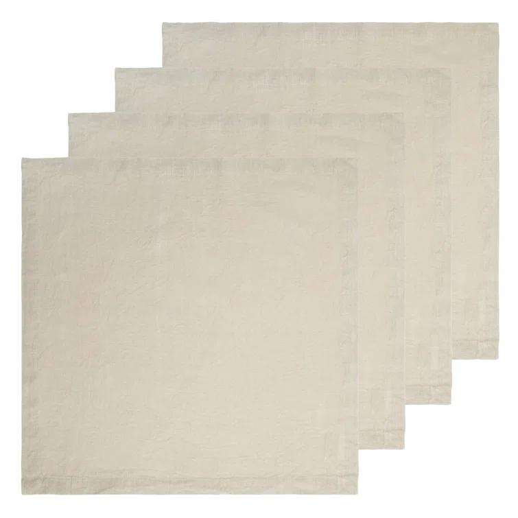 Stone 21'' Square Linen Napkin Set