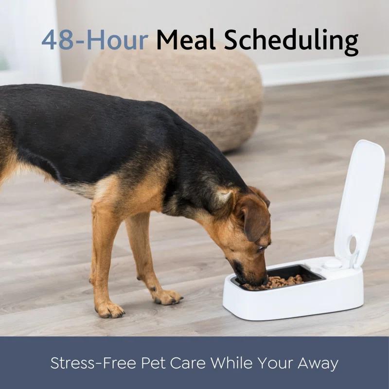 TRIXIE TRIXIE TX1 Automatic Food Dispenser, Single Serving, 48-Hour Timer, Battery Operated