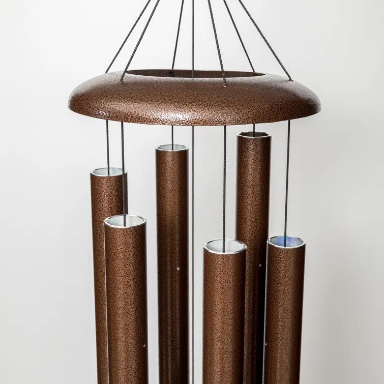 65" Copper Vein Aluminum Wind Chime for Outdoor Decor