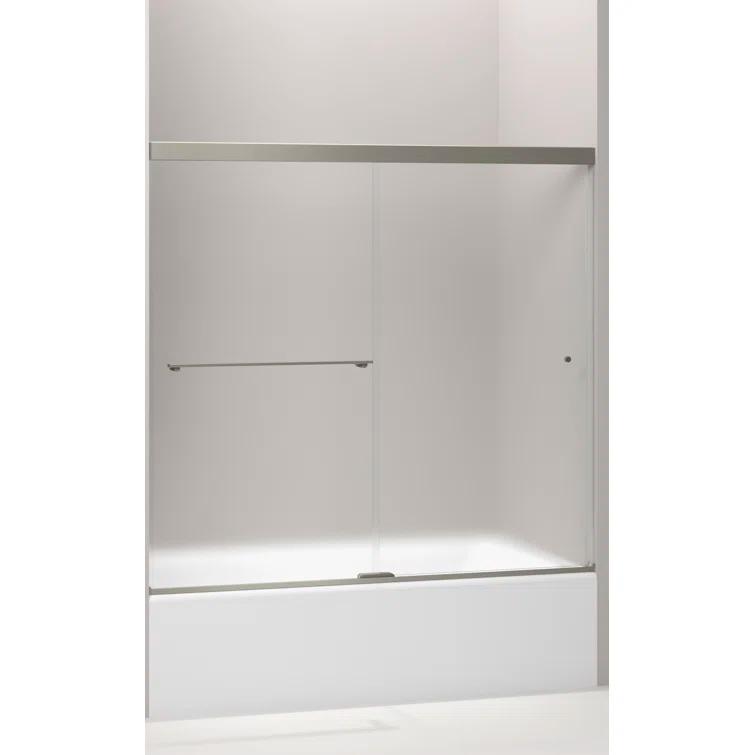 Revel 59.63'' x 55.5'' Double Sliding Bath Door with CleanCoat® Technology