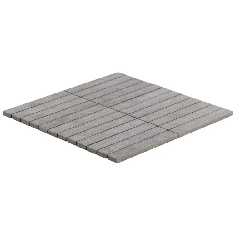 Bond Tile Monolith 11.81 In. X 11.81 In. Stacked Matte Porcelain Mosaic Floor And Wall Tile (5.76 Sq. Ft. / Case)