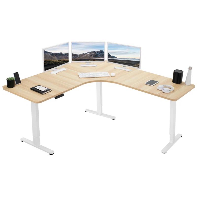 Vivo VIVO Electric 71" x 71" Curved Corner Stand Up Desk (E3CB2 Series)