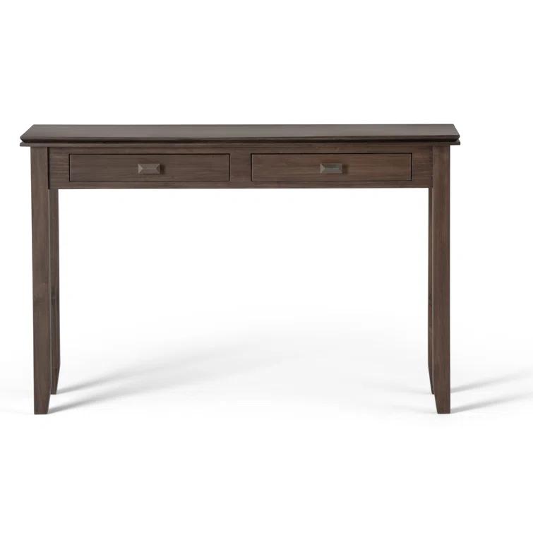 Simpli Home Artisan 46"W Solid Wood Storage Console Table with 2 Storage Drawers