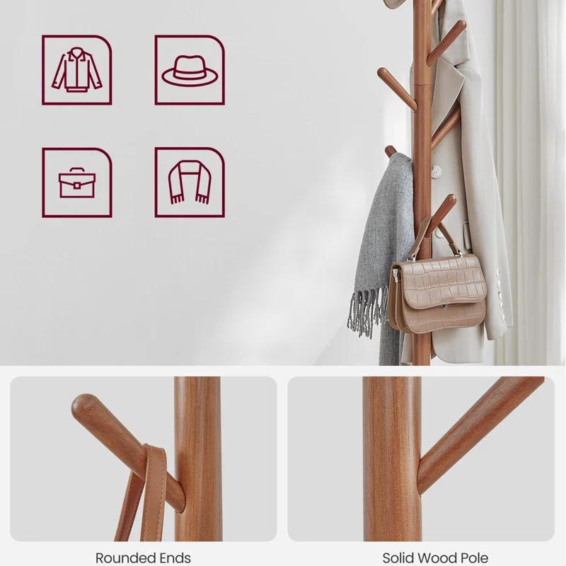 Latitude Run® Coat Rack Stand With 8 Hooks