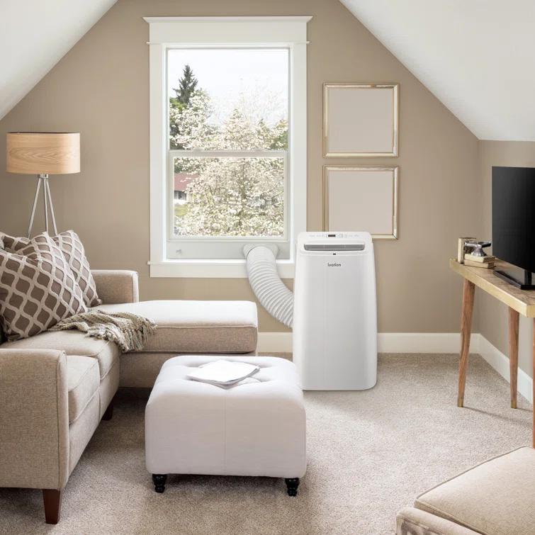 Ivation Ivation 12000 BTU Wi-Fi Connected Portable Air Conditioner for 500 Square Feet with Remote Included