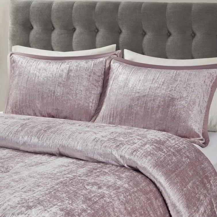Madison Park Lee 5 Piece Crinkle Velvet Comforter Set