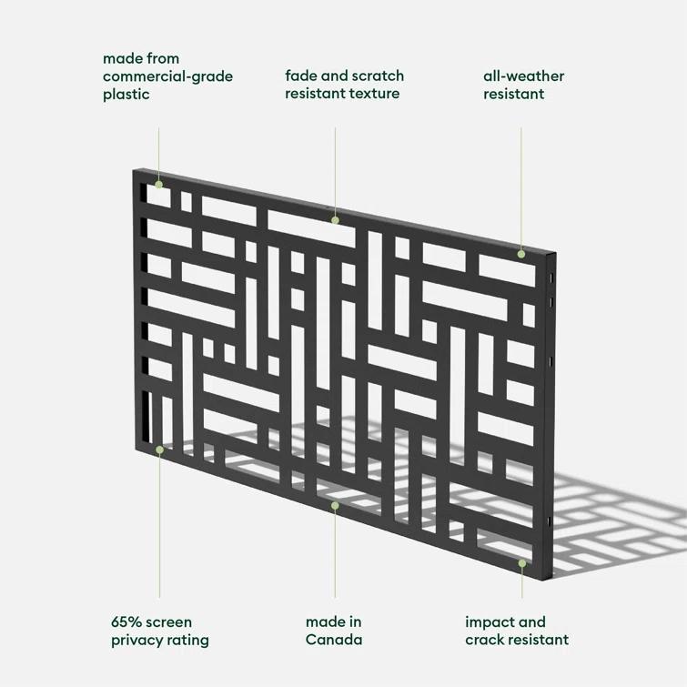 24'' H x 45'' W Screen Series Fence Panels
