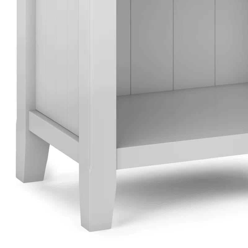 Simpli Home Acadian 24"W 1-Drawer Solid Wood Nightstand with Open Bottom Storage & Reviews | Wayfair