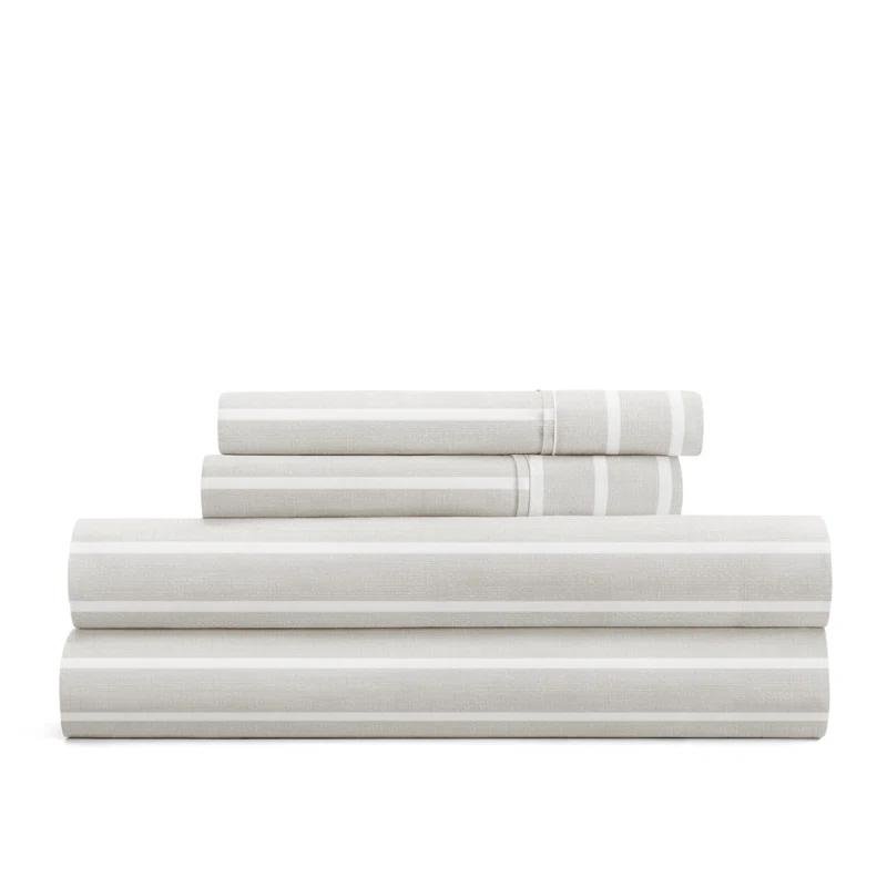 4 Piece Sheet Set Patterned Microfiber Ultra Soft Bedding