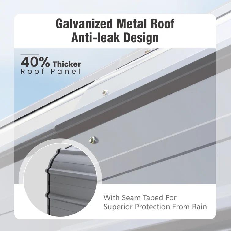Alphamarts 10x15 Replacement Side Wall for Alphamarts Carport ( Only Side Wall )