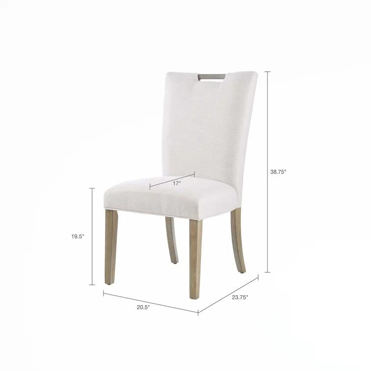 Wildon Home® Quinya 19.5'' H 100% Polyester Upholstered Side Chair (Set of 2)