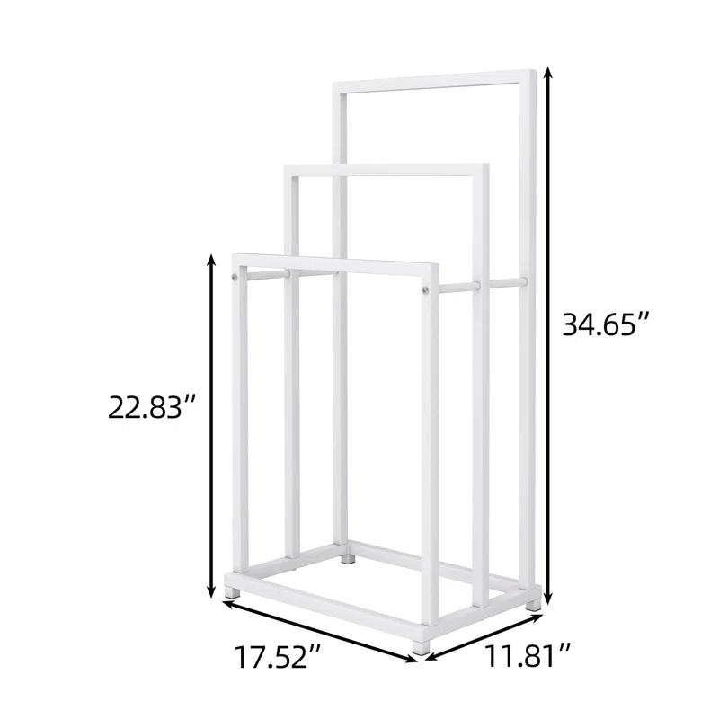 Freestanding 3-tier metal towel rack