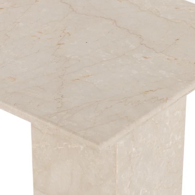 Leonel Desk - Cream Marble
