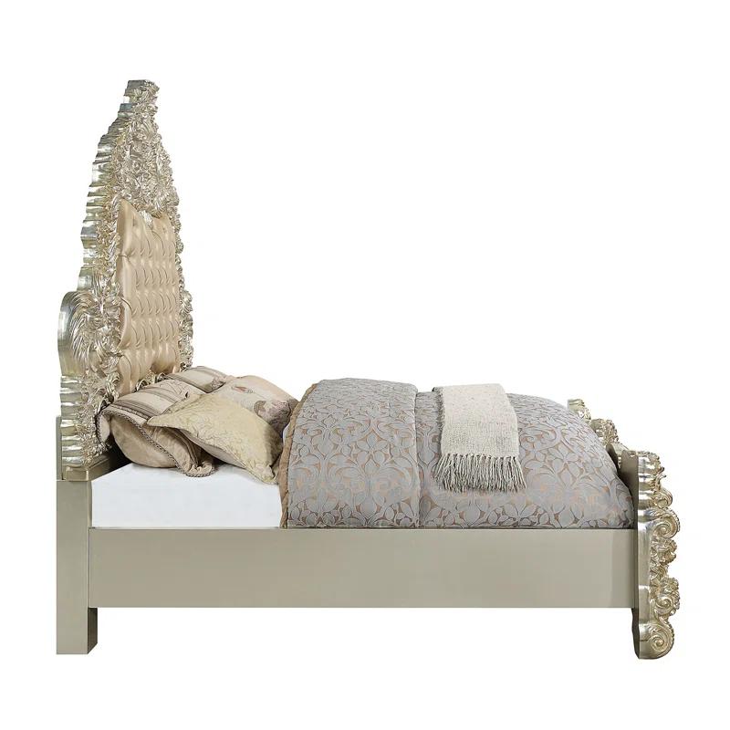 Andrew Home Studio King Tufted Panel Bed,bed frame,platform bed,upholstered bed