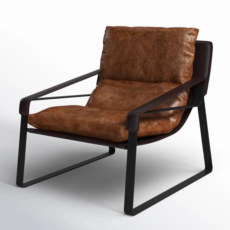 Bo Leather Accent Chair