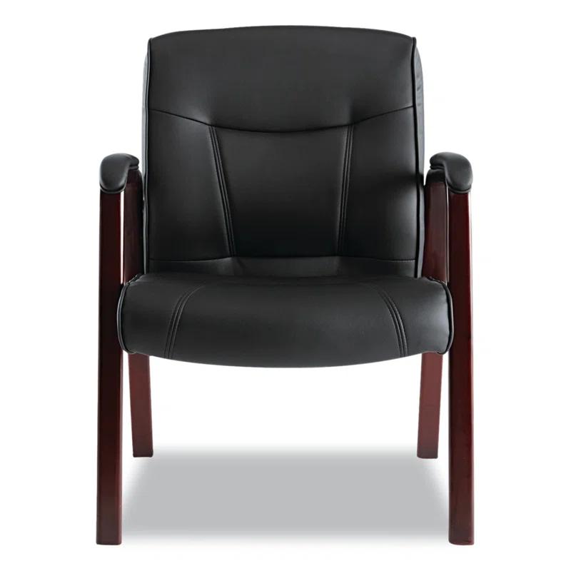 Alera® Waiting Room Chair with Wood Frame