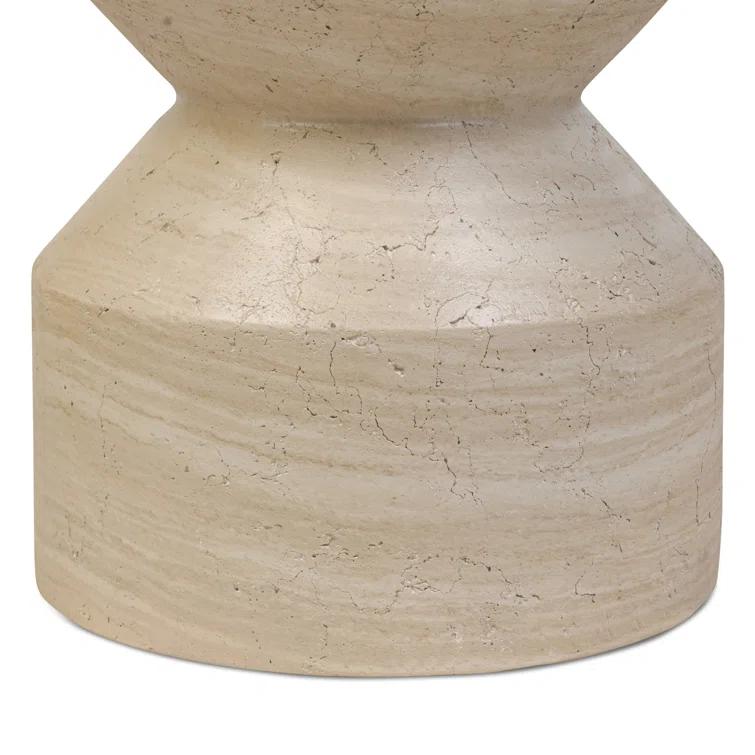 Roelf End Table-Sand Striae