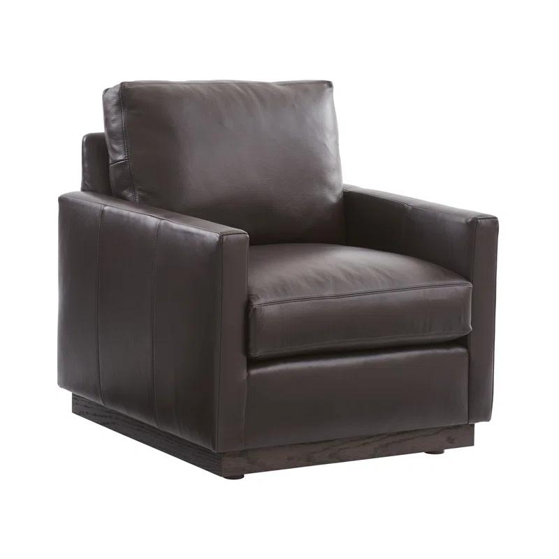 Barclay Butera Upholstery Faux Leather Armchair