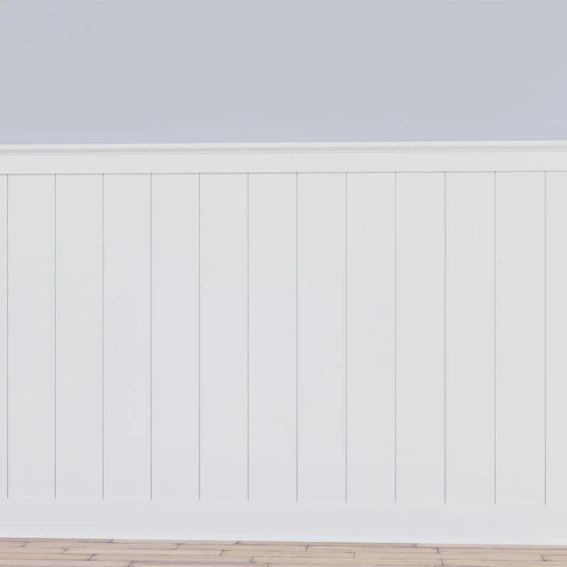 Deluxe Shiplap with a Nickel Gap 8' Length PVC Wainscoting Kit