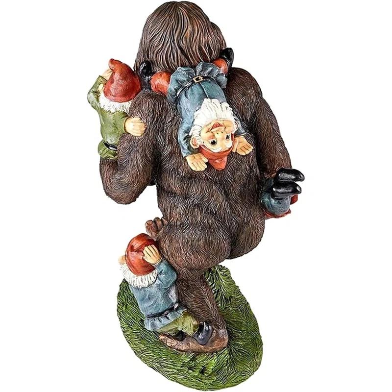 Schlepping the Garden Gnomes Bigfoot Statue