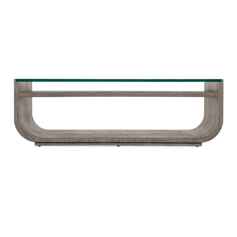 Hooker Furniture Modern Mood Glass Top Coffee Table