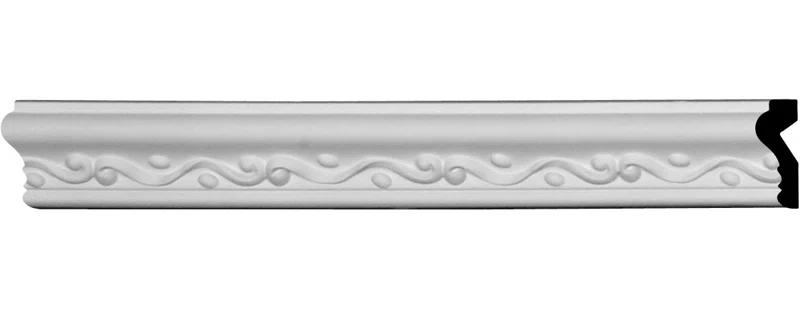 Ekena Millwork Florence 2'' H x 94.5'' W x 0.75'' D Urethane Chair Rail