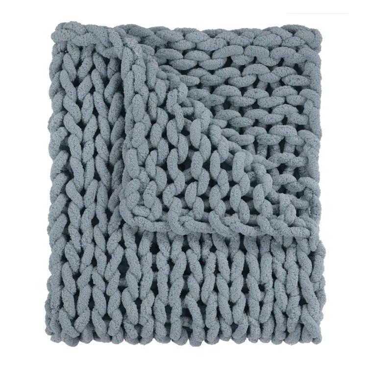 Donna Sharp Chenille Knitted Chenille Throw