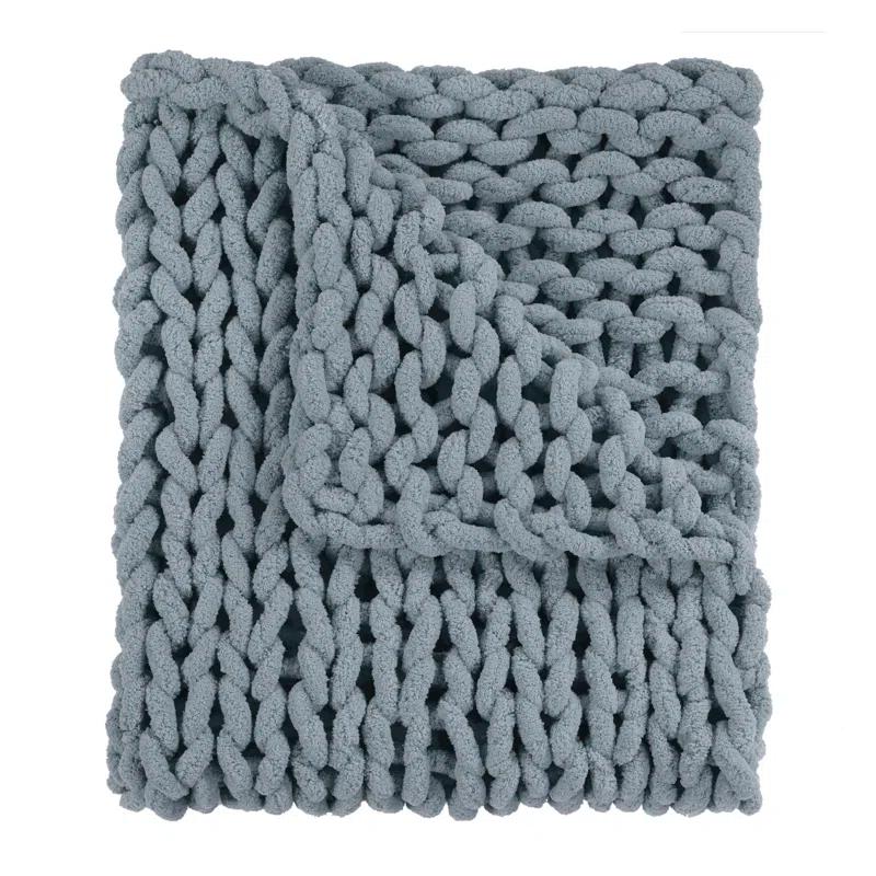 Donna Sharp Chenille Knitted Chenille Throw